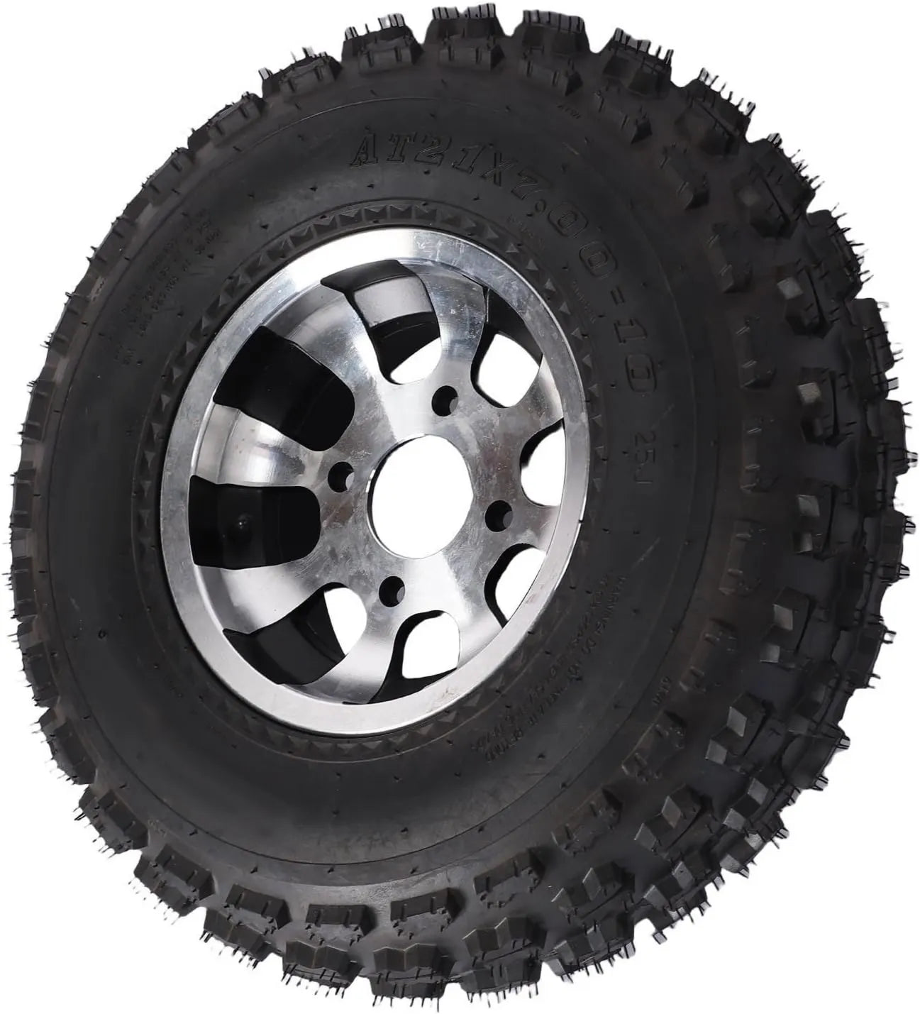 CHICIRIS Tout-terrain 10 Pouces Pneu ATV et quad – 21 x 7-10, sans chambre à air, pour ATV, UTV et quad