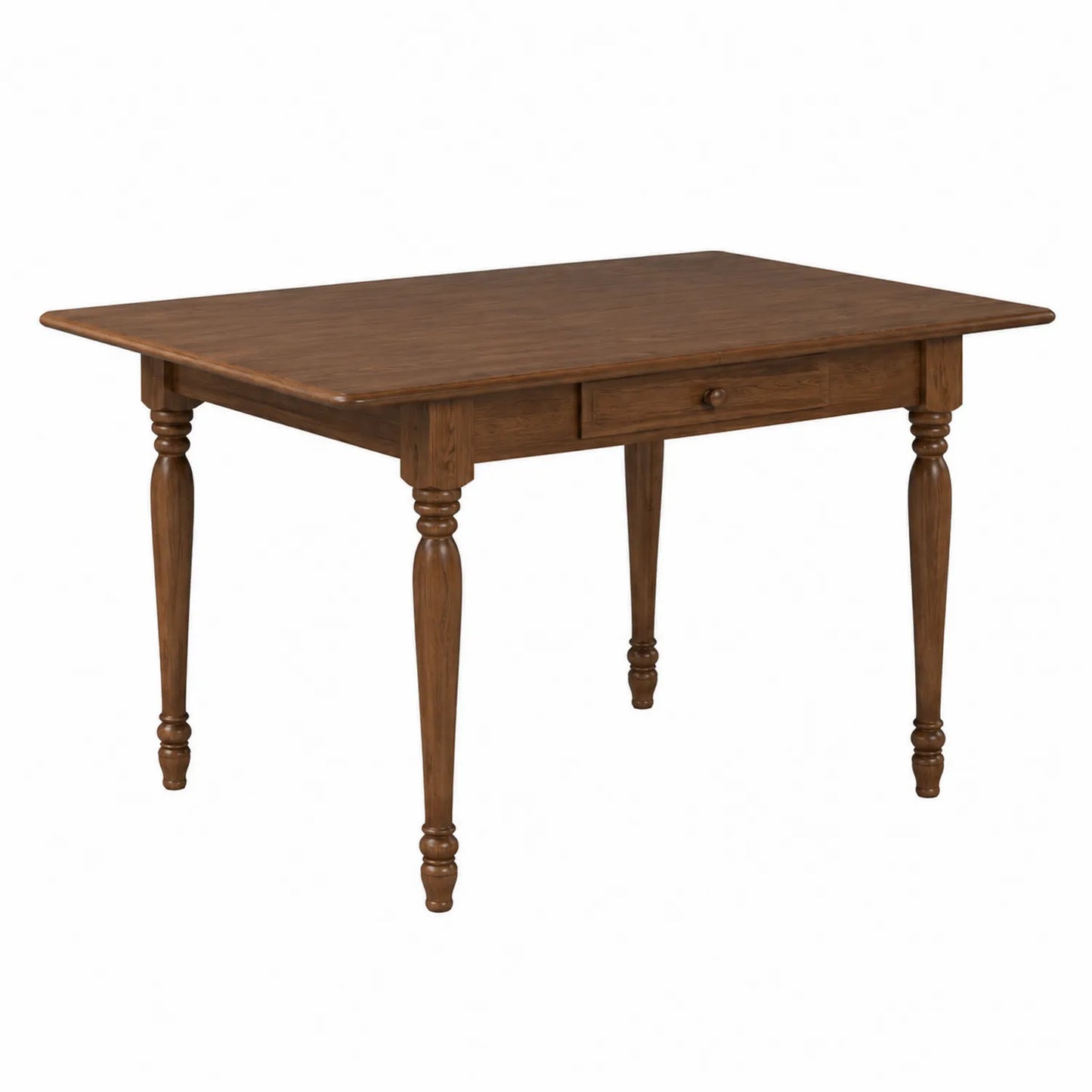 Table à manger rectangulaire en bois avec tiroir 120x80x75 cm