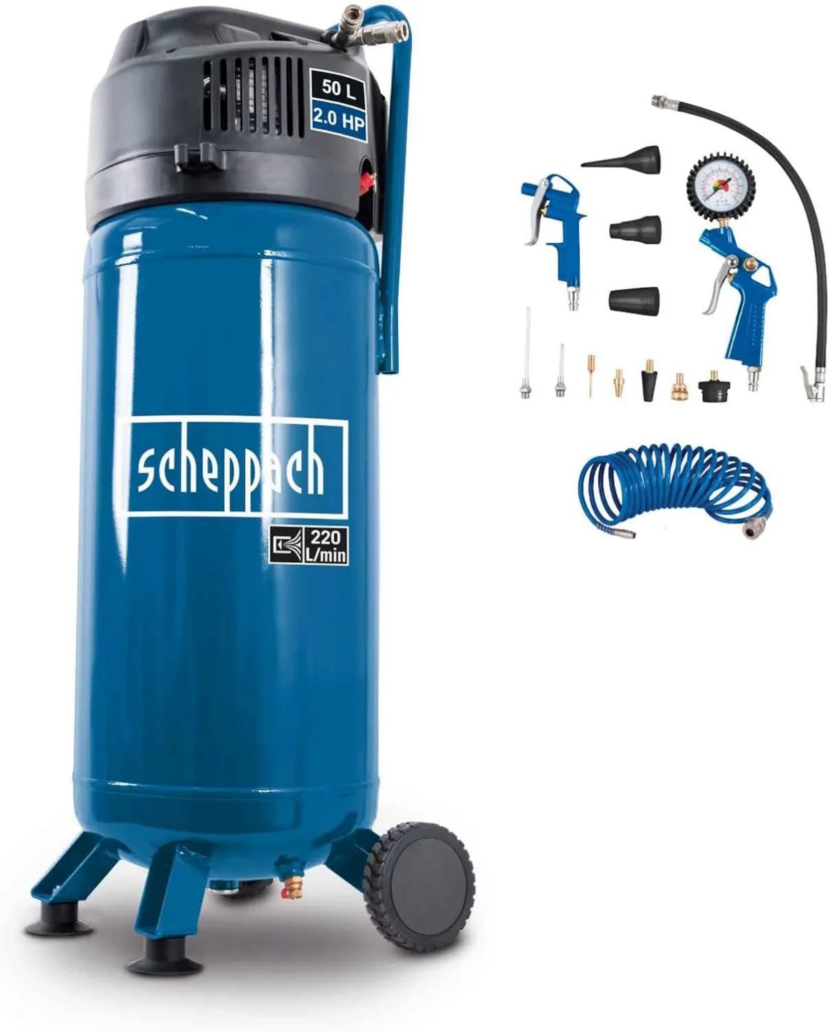 Scheppach HC51V Compresseur d'air – pour atelier, garage et travaux pneumatiques