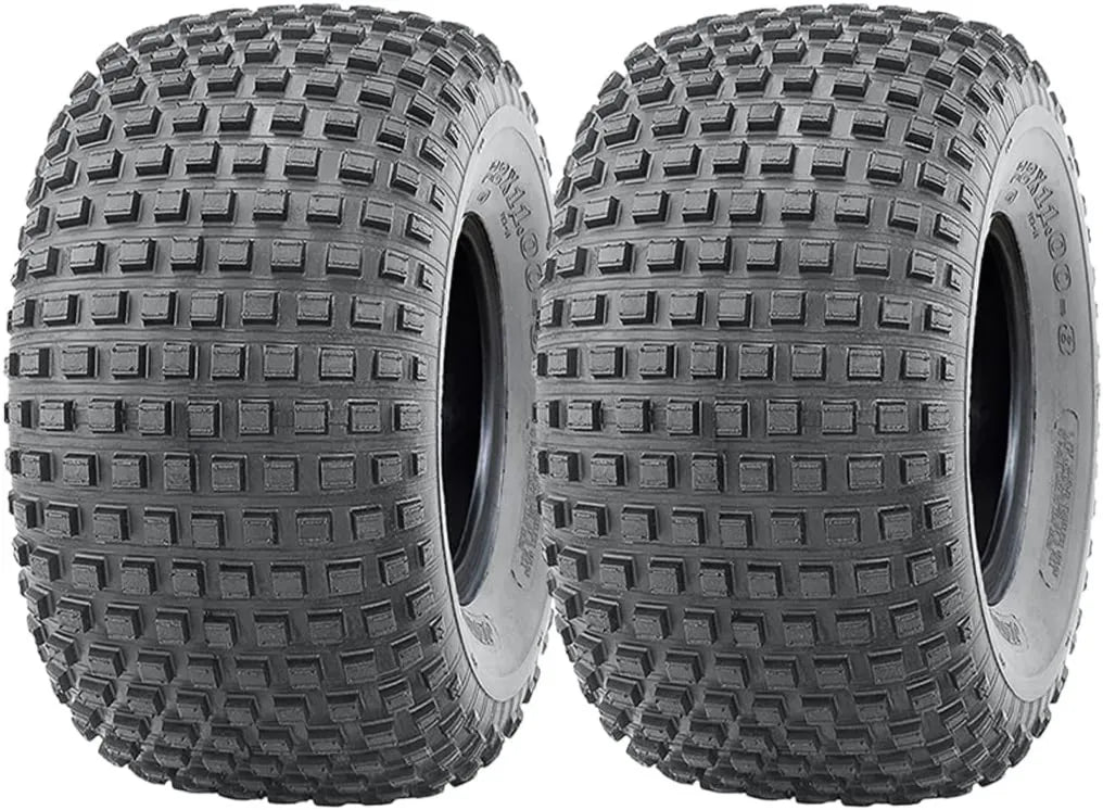 Parnells 2 Jeux de Tubeless Pneu ATV et quad, 22 x 11.00-8, sans chambre à air, pour ATV, UTV et quad