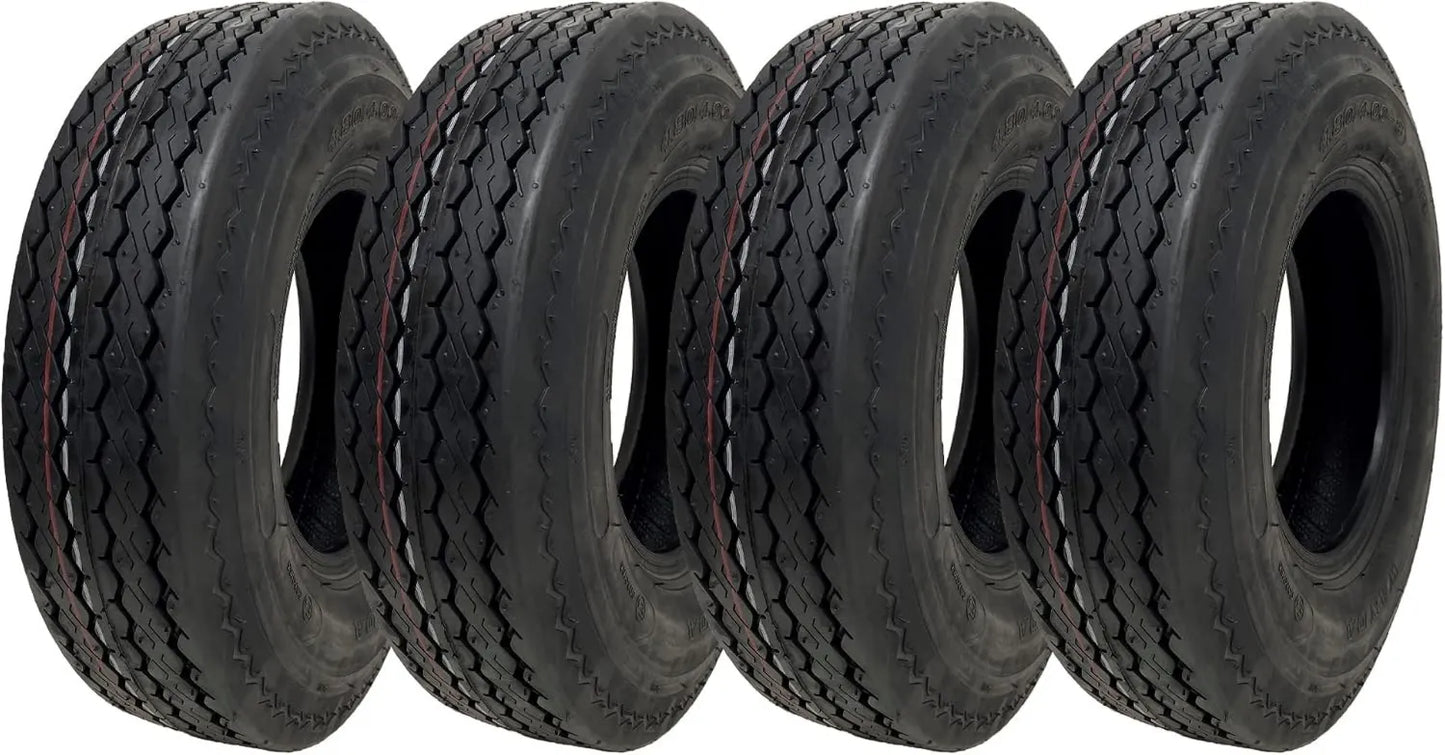 Wanda 4.80/4.00-8 Lot de 4 pneus de remorque 6