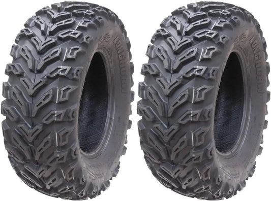Parnells 2 Ensembles de de Pneu ATV et quad, 25 x 8.00-12, sans chambre à air, pour ATV, UTV et quad