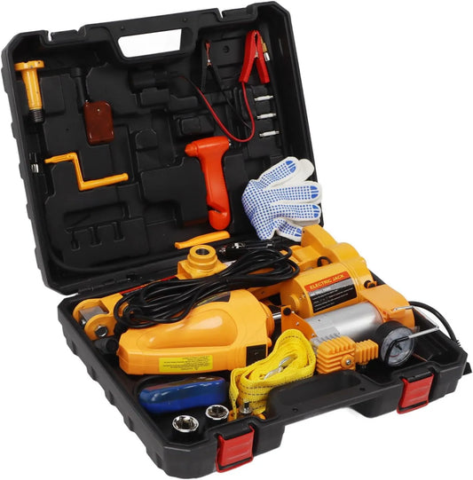 Cric hydraulique automobile, 12 V, portable, électrique, pour changement de roue et entretien du véhicule