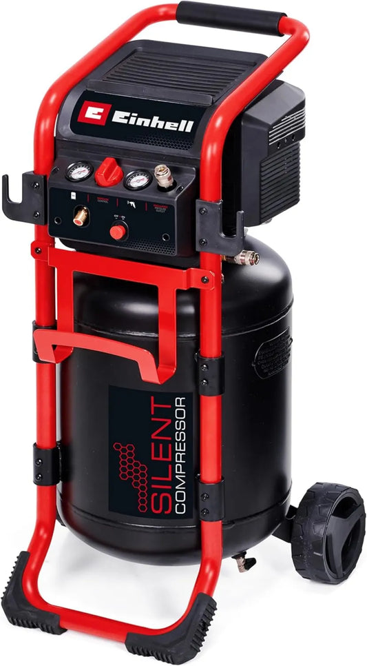 Einhell Compresseur d'air – silencieux, pour atelier, garage et travaux pneumatiques