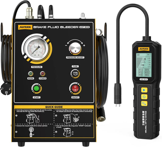 AST603 Purgeur électrique de frein, 220 V, pour vidange du liquide de frein et entretien, AUTOOL