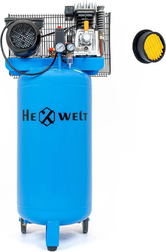 Compresseur d'air, 100 L, 8 Bar, 1800 W, 2200 W, 3300 W, 1/4', sans huile, pour atelier, garage et travaux pneumatiques