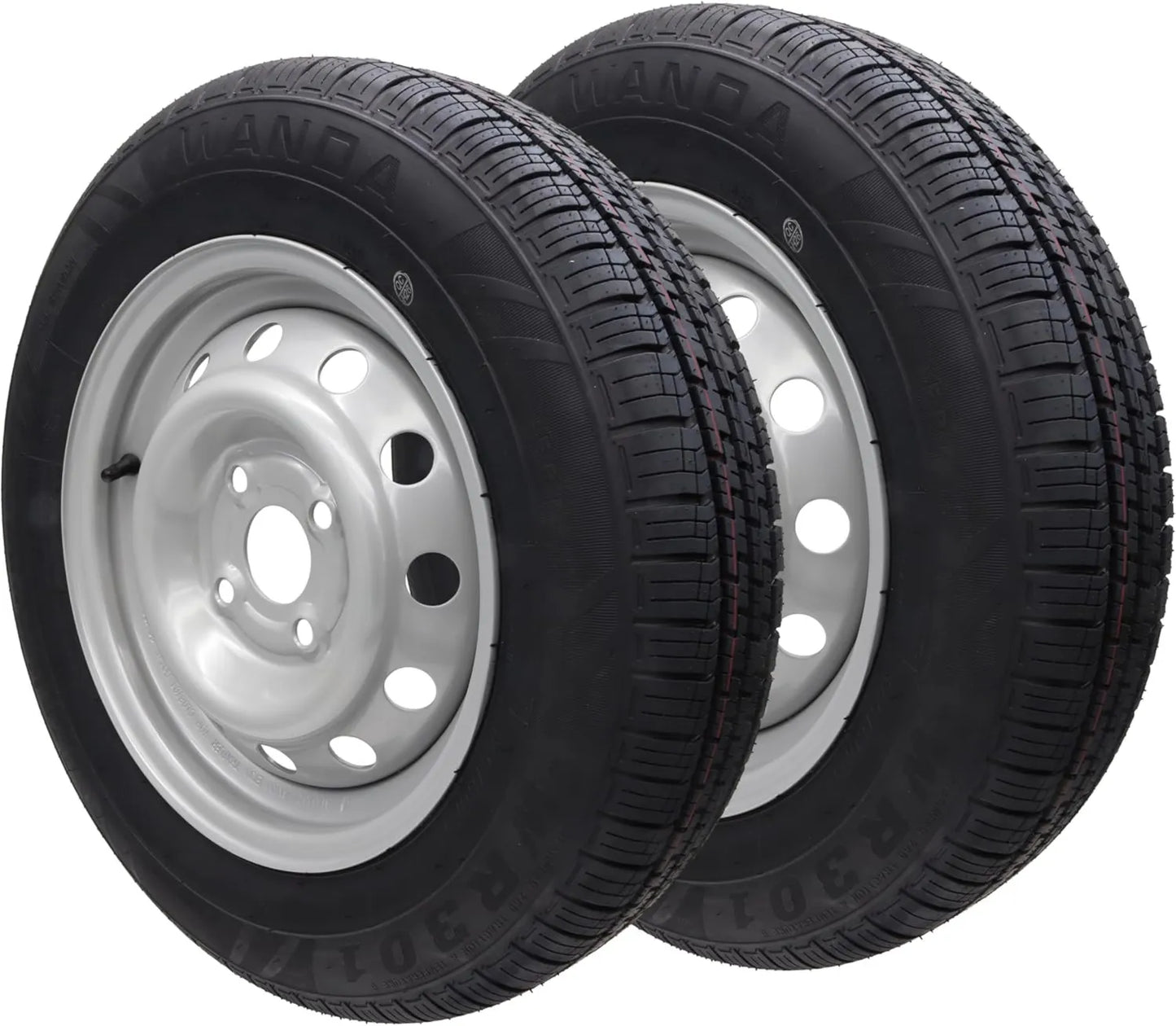 Roue complète – 145/80 R13, 4 x 100, pour véhicule ou remorque