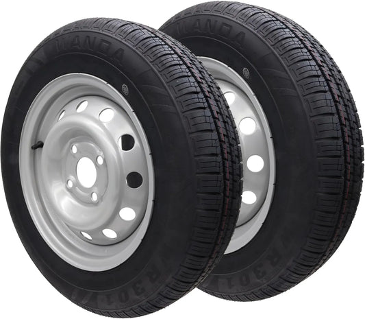 Roue complète – 145/80 R13, 4 x 100, pour véhicule ou remorque