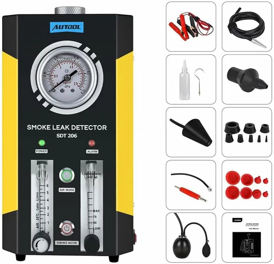 SDT206 Détecteur de fuite à fumée automobile – 12 V, pour circuits EVAP, dépression et conduites