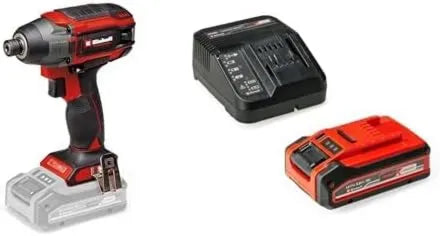Einhell Boulonneuse à chocs, 18 V, 220 Nm, 4,0 Ah, fonctionnement sur batterie, avec batterie, pour changement de roue et atelier