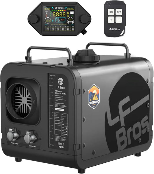 Chauffage à air diesel – 5 KW, 12 V, 220 V, portable, pour véhicule, camping-car et atelier
