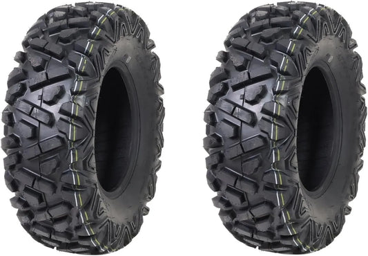 HAKUBA Lot de 2 tout-terrain P350 Pneu ATV et quad – lot de 2, 205/75-14, 26x, pour ATV, UTV et quad