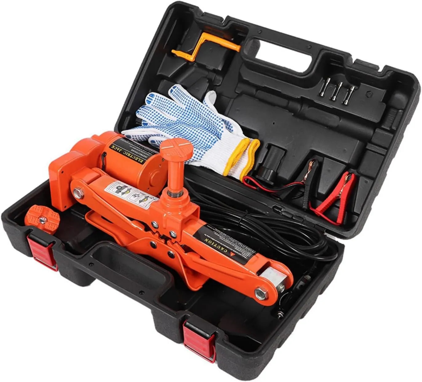 Cric hydraulique automobile – 12 V, 3T, 42CM, électrique, pour changement de roue et entretien du véhicule