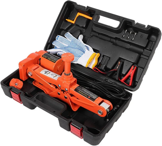 Cric hydraulique automobile – 12 V, 3T, 42CM, électrique, pour changement de roue et entretien du véhicule